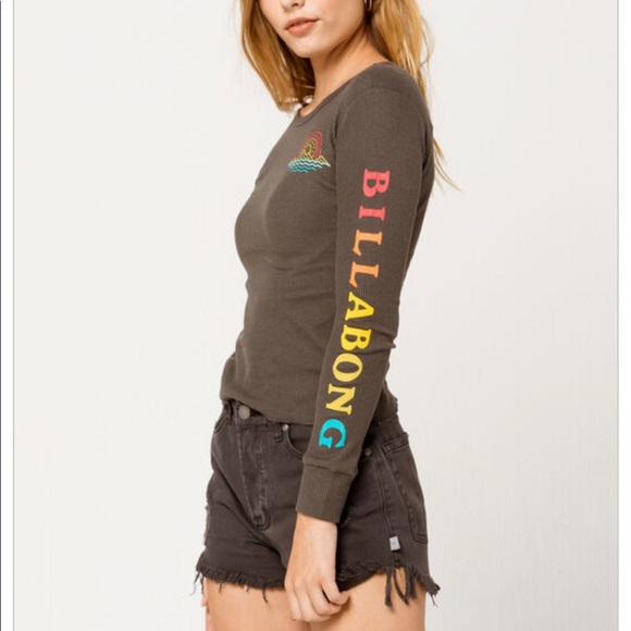 BILLABONG Baby Thermal Womens Tee - Picture 2 of 6